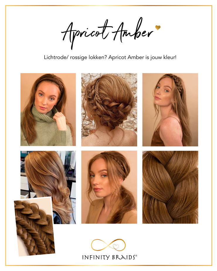 Infinity Braids® - Jolie  - Apricot Amber